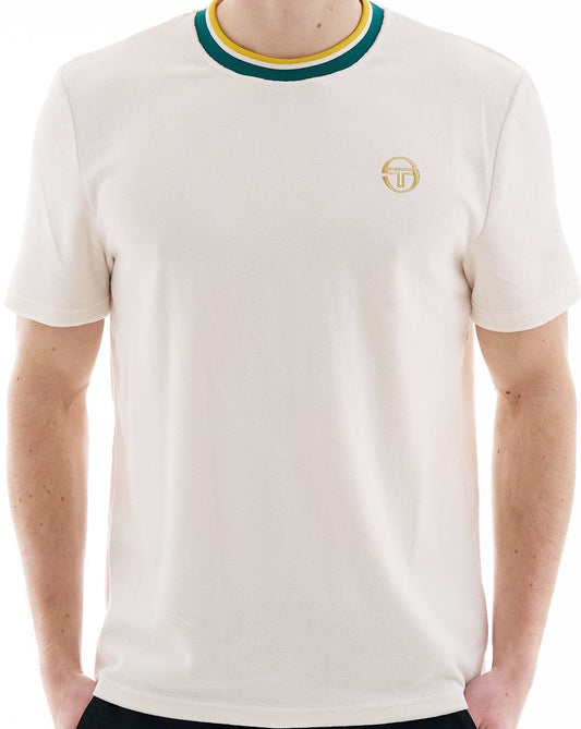 Sergio Tacchini Sergio Tacchini Monte Velour T Shirt Gardenia