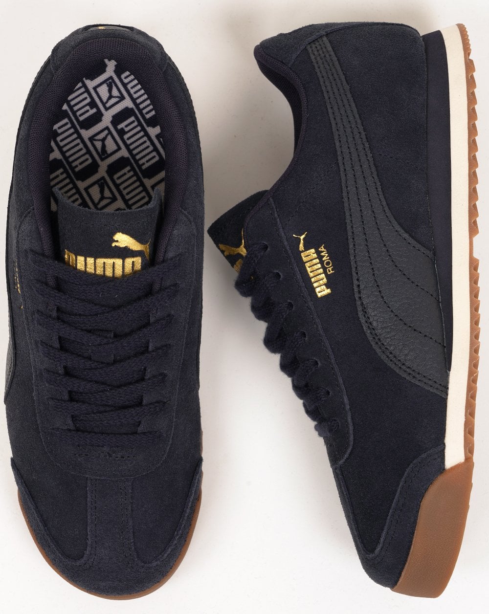 Puma Roma Suede Trainers Navy