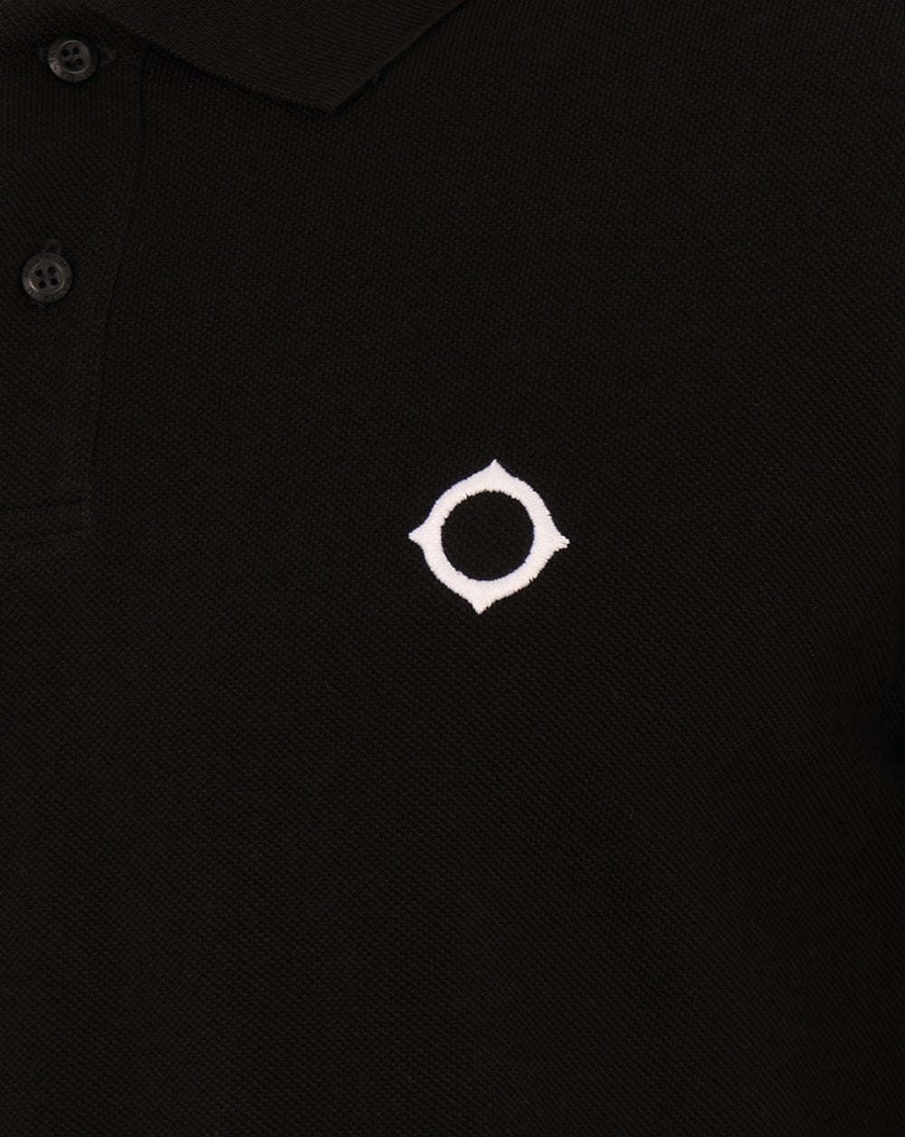 MA.STRUM Pique Polo Jet Black