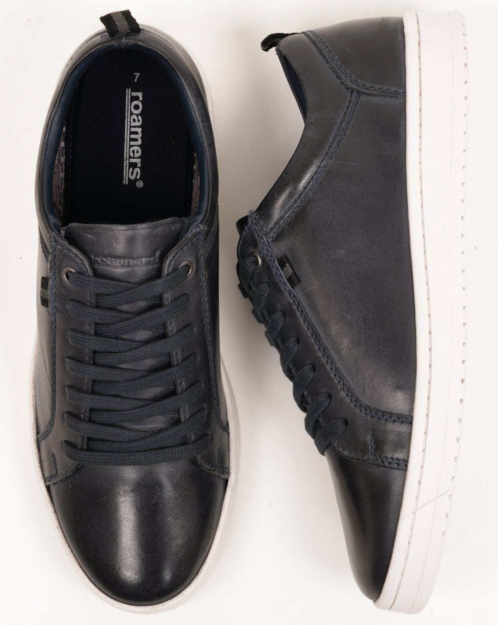 Roamers 7 Eylelet Shoe Trainers Navy