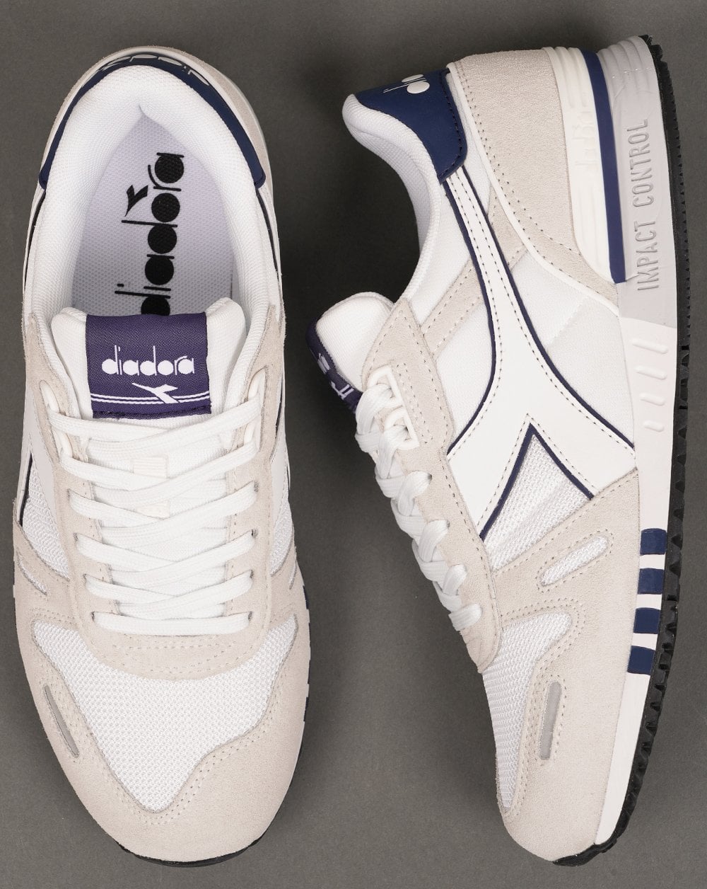 Diadora Titan Trainers White/Nautical Blue