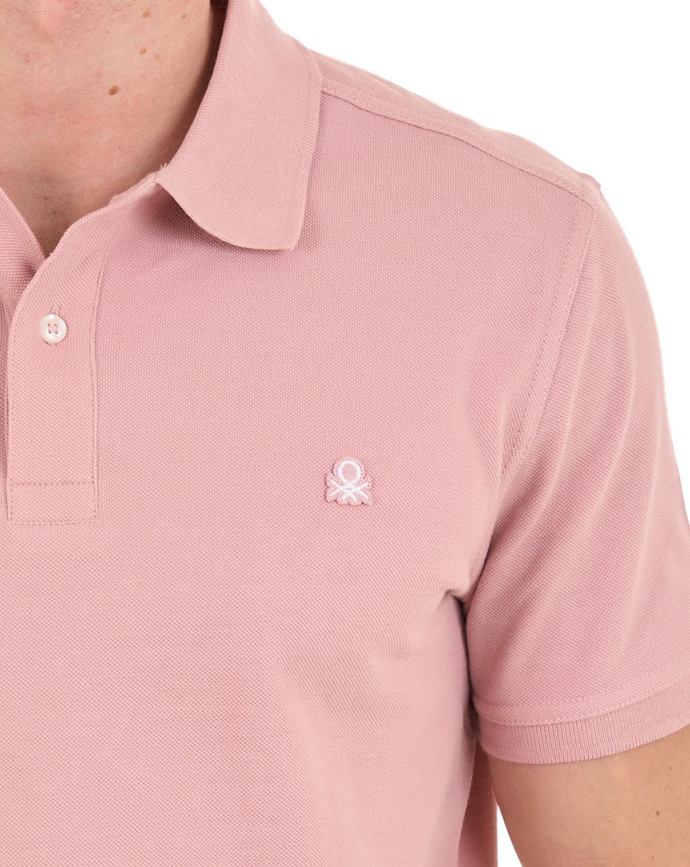 Benetton Polo Shirt Dusky Pink