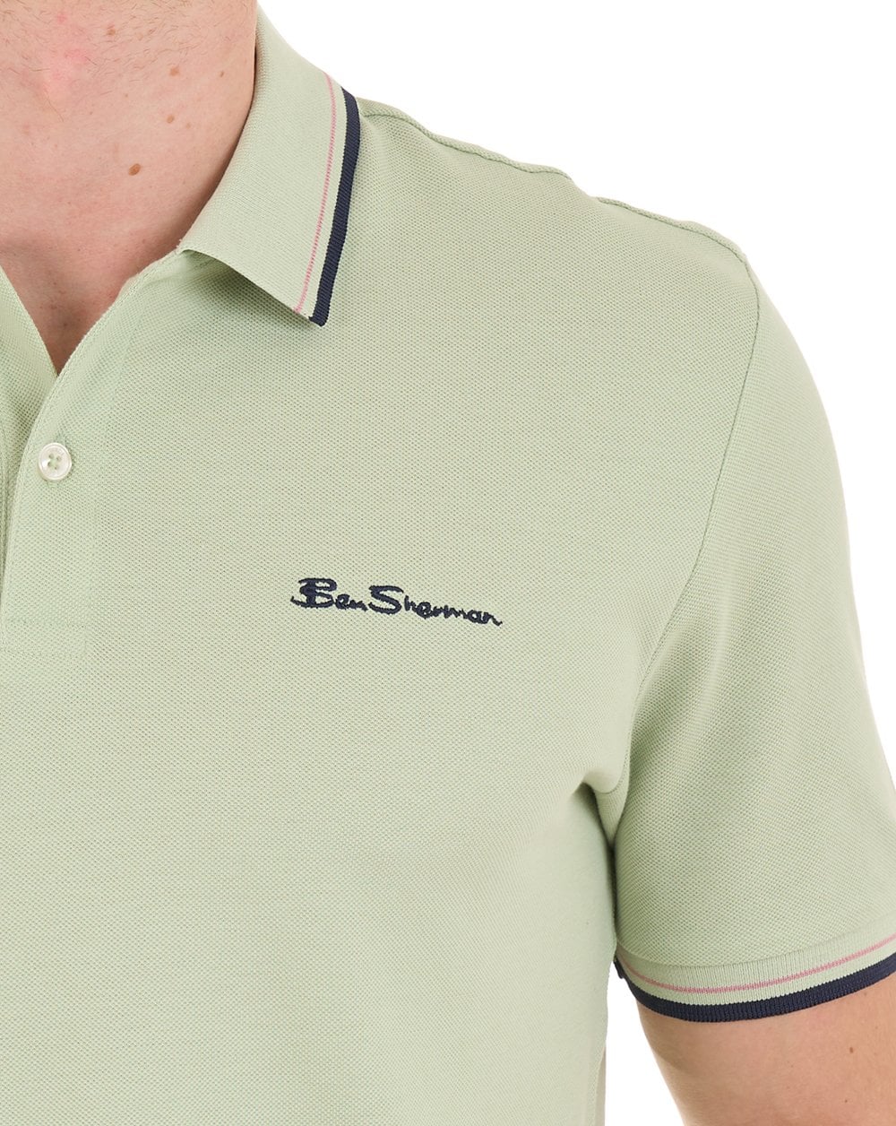Ben Sherman Signature Pique Polo Pistachio