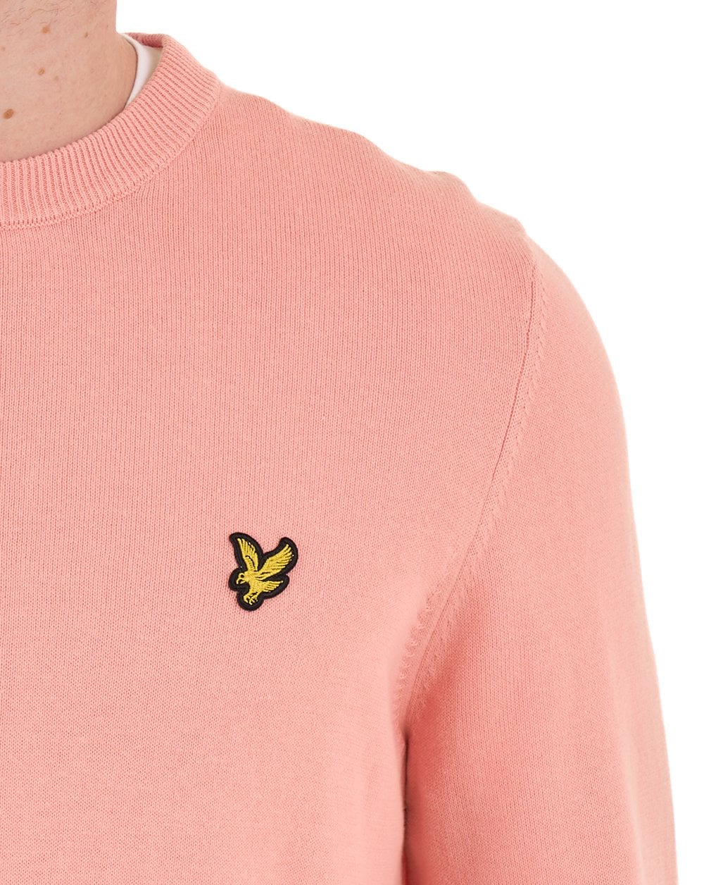 Lyle & Scott Cotton Crew Neck Jumper Pink