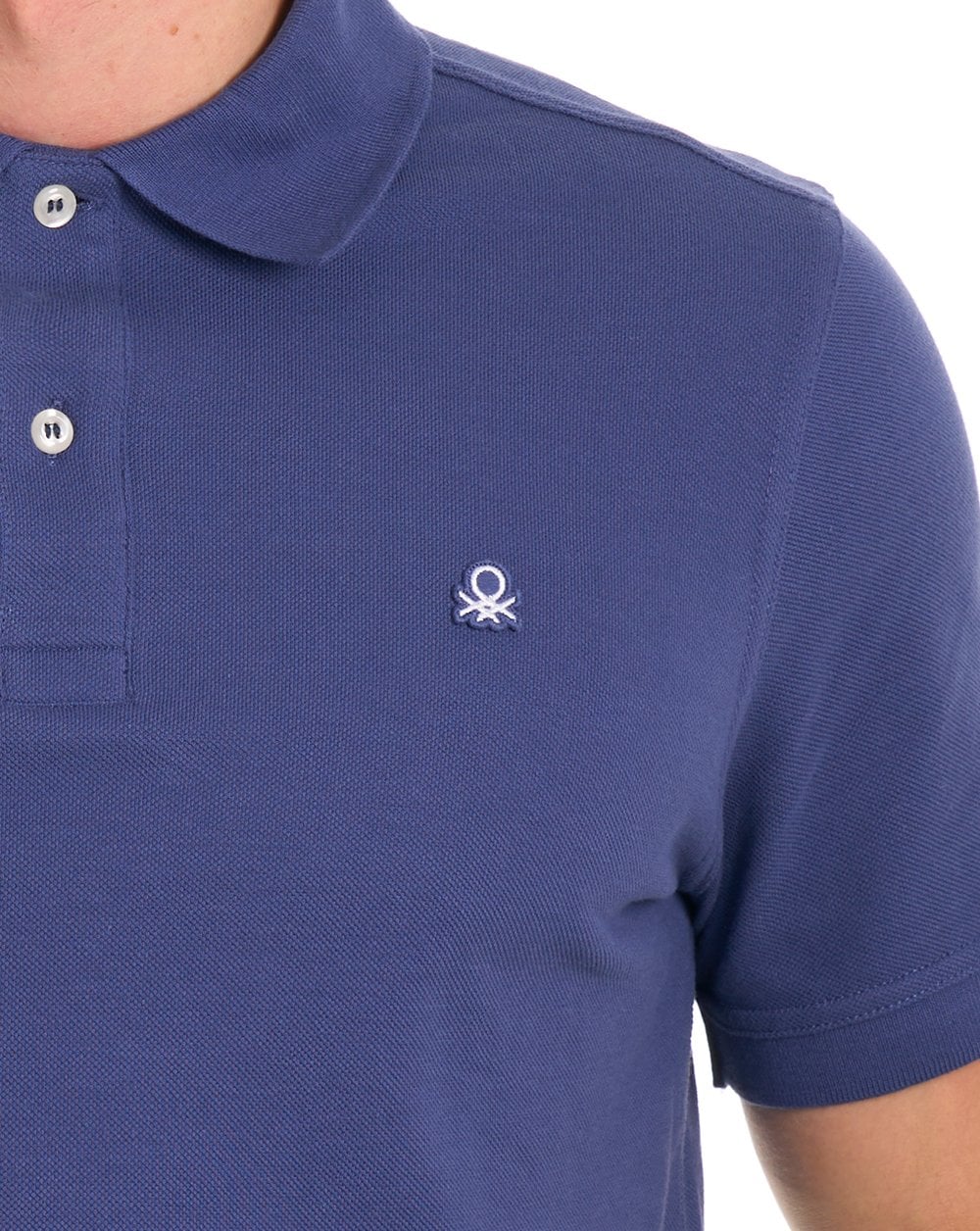 Benetton Polo Shirt Washed Navy