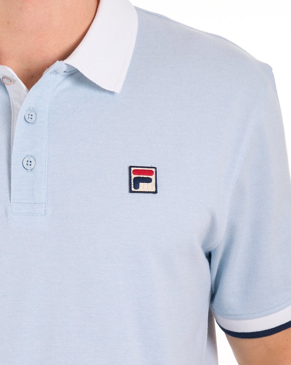 Fila Vintage Ruben Polo Shirt Sky Blue