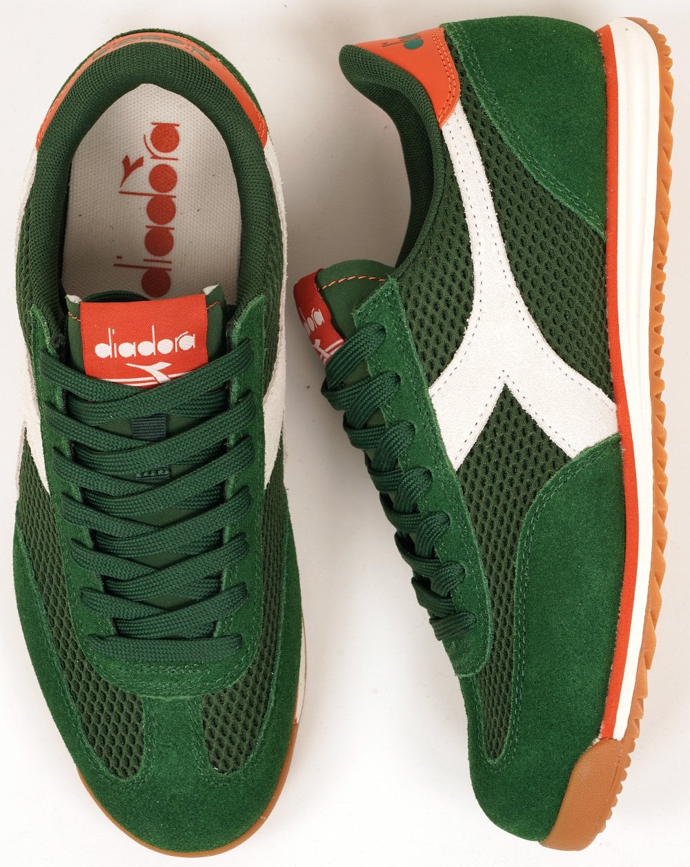 Diadora Cross Mesh Trainers Eden Green
