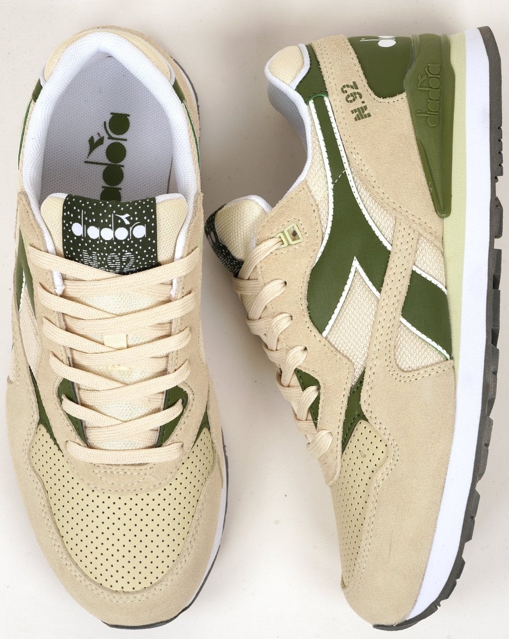 Diadora N92 Advance Trainers Cream Olive