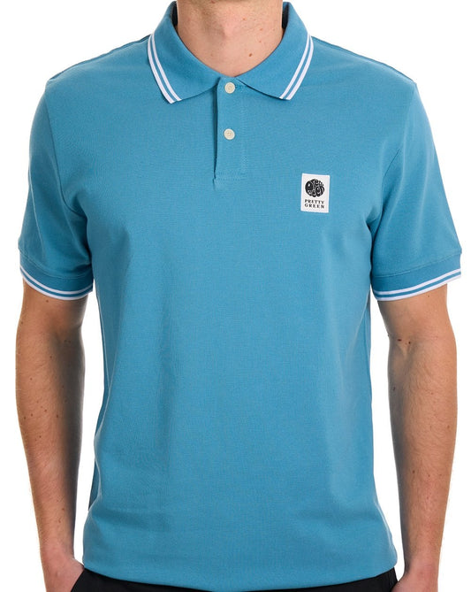 Pretty Green Pretty Green Rayner Polo Shirt Blue