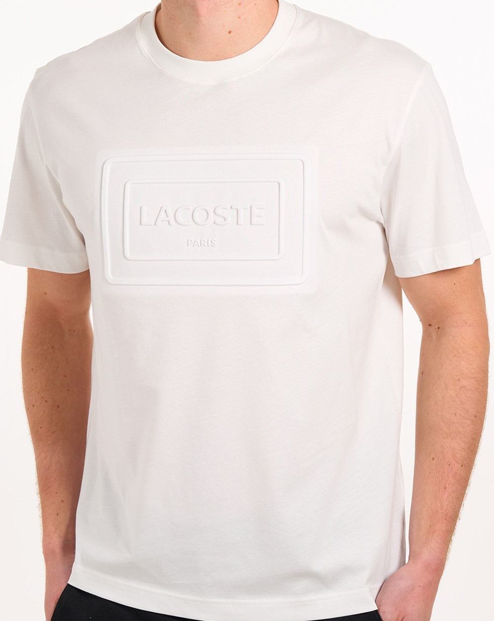Lacoste Embossed Logo T Shirt Flour