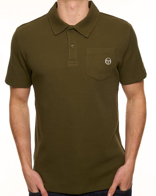 Sergio Tacchini Sergio Tacchini Pitch Pocket Polo Dark Olive