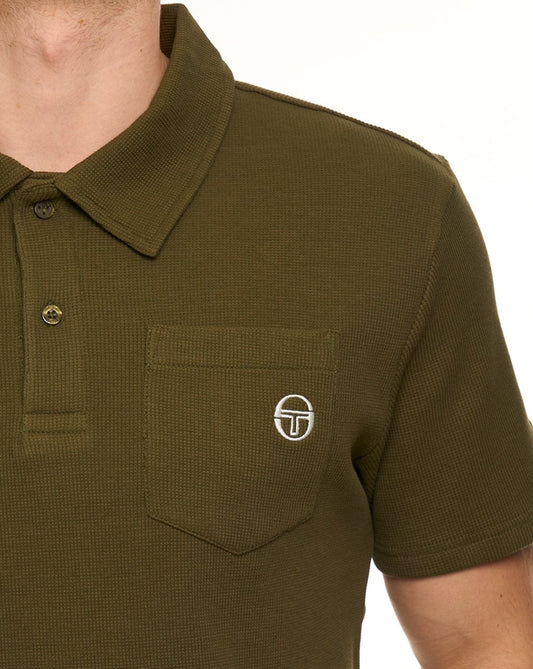 Sergio Tacchini Sergio Tacchini Pitch Pocket Polo Dark Olive
