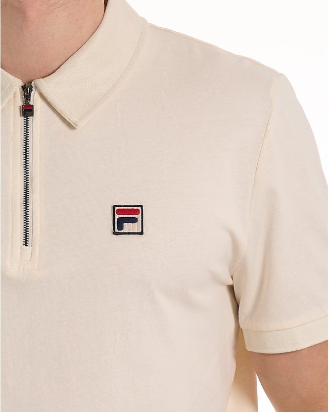Fila Vintage Ettore Zip Polo Gardenia