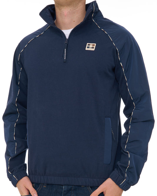 Aquascutum Aquascutum Qtr Zip Tech Sweat Navy