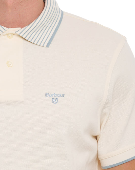 Barbour Barbour Denwick Polo Shirt Whisper White