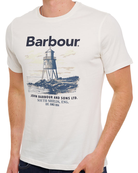 Barbour Barbour Harbourside Graphic T Shirt Whisper White