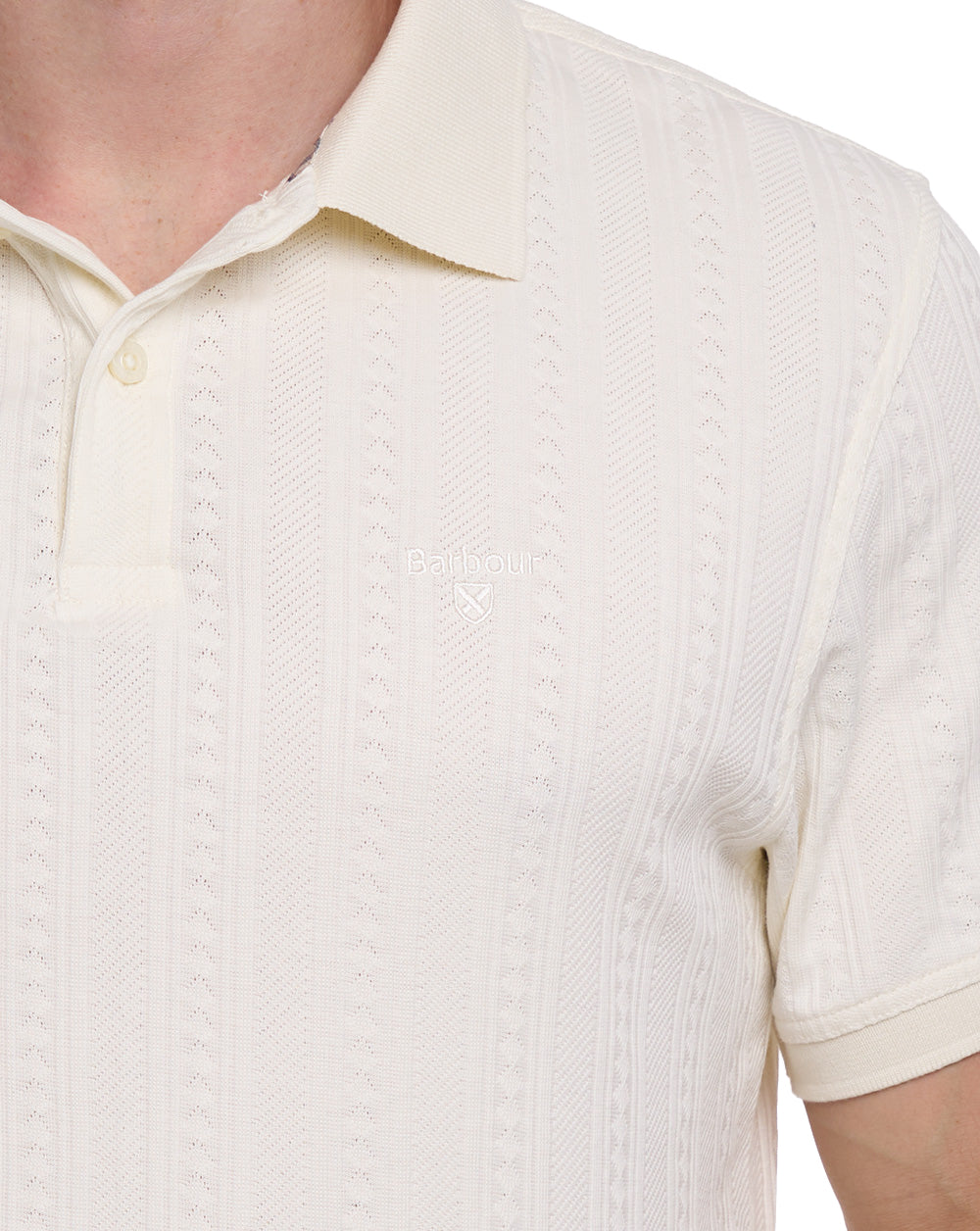Barbour Harwell Tailored Polo Shirt Whisper White
