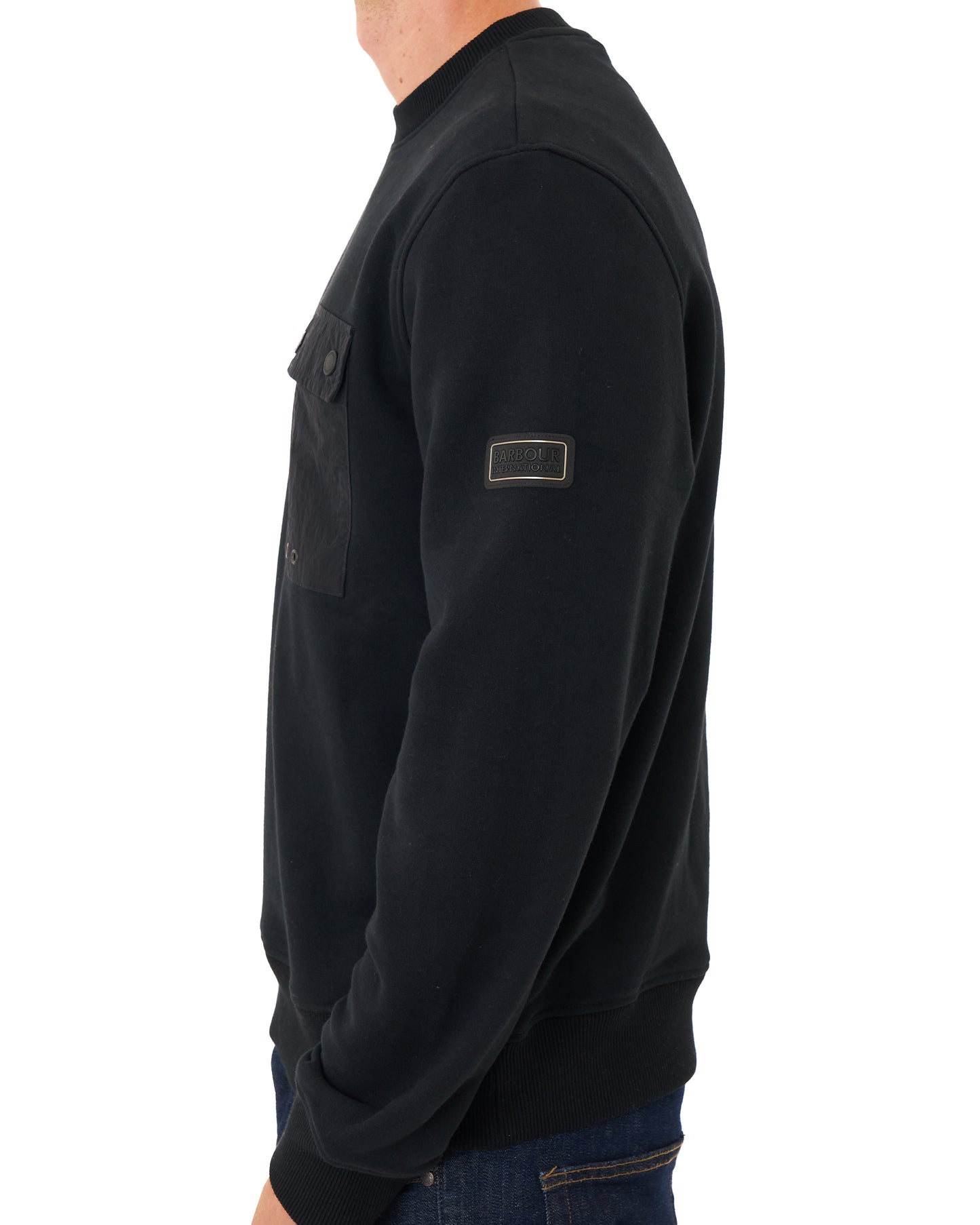 Barbour International Inline Crew Sweat Black