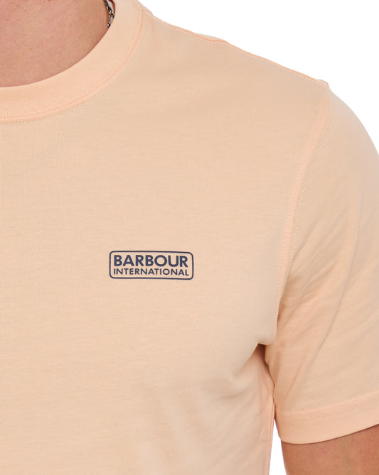 Barbour International Barbour International Small Logo T Shirt Bleached Apricot