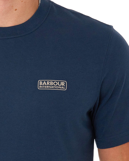 Barbour International Barbour International Small Logo T Shirt Navy Blazer