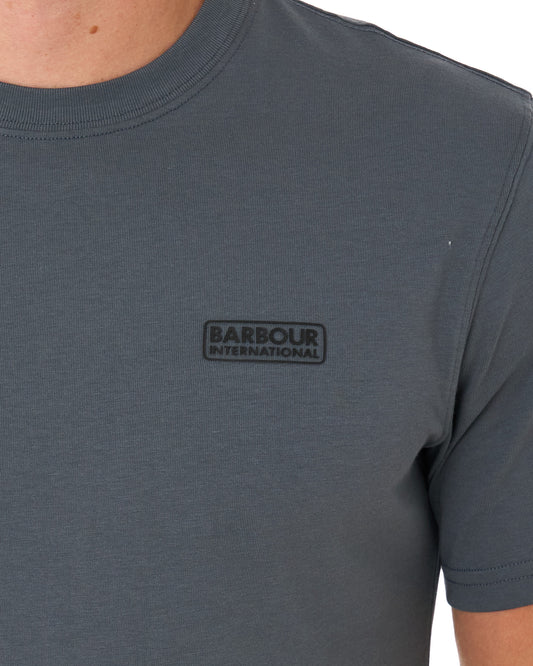 Barbour International Barbour International Small Logo T Shirt Washed Charcoal
