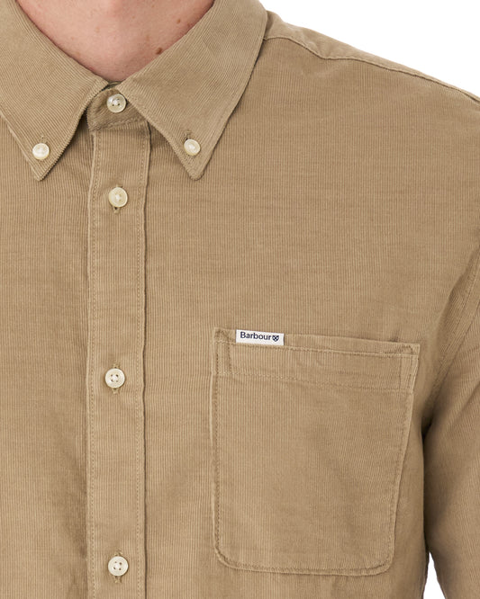 Barbour Barbour Ramsey Tailored Cord Shirt Washed Stone