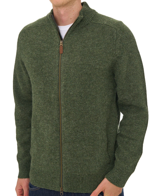 Barbour Barbour Talder Zip Through Knit Sage