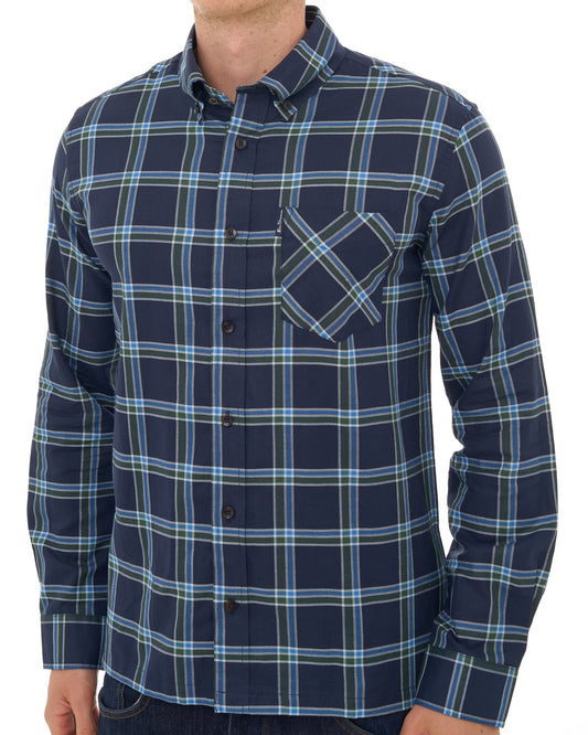Ben Sherman Ben Sherman Grid Check Shirt Dark Navy
