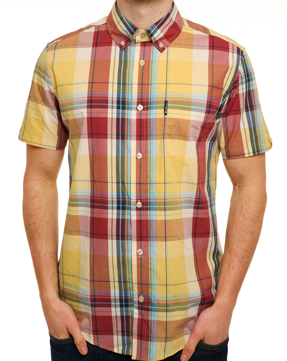 Ben Sherman Oversized Check SS Shirt Zest – 80s Casual Classics