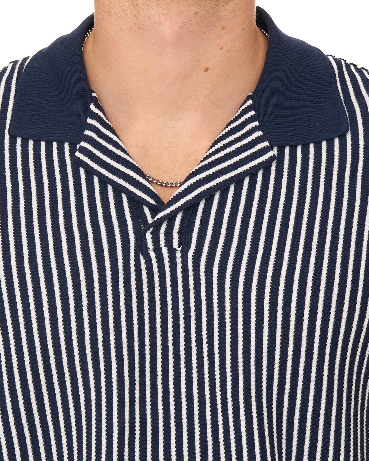 Ben Sherman Vertical Stripe Polo Navy