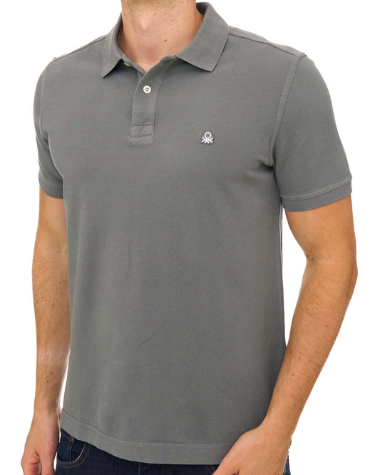 Benetton Benetton Maglia Polo Shirt Grey