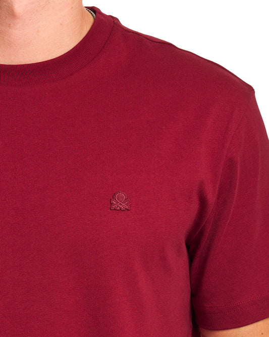 Benetton Benetton Small Logo T-shirt Burgundy