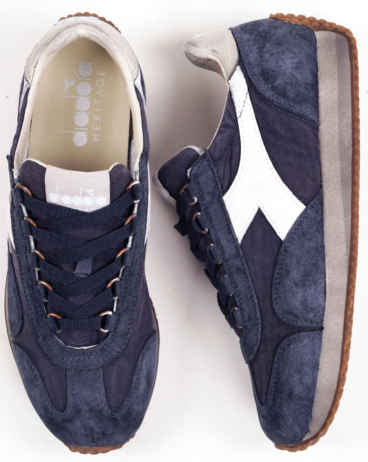 Diadora Diadora Equipe Canvas Stone Wash EVO Trainers Blue Denim