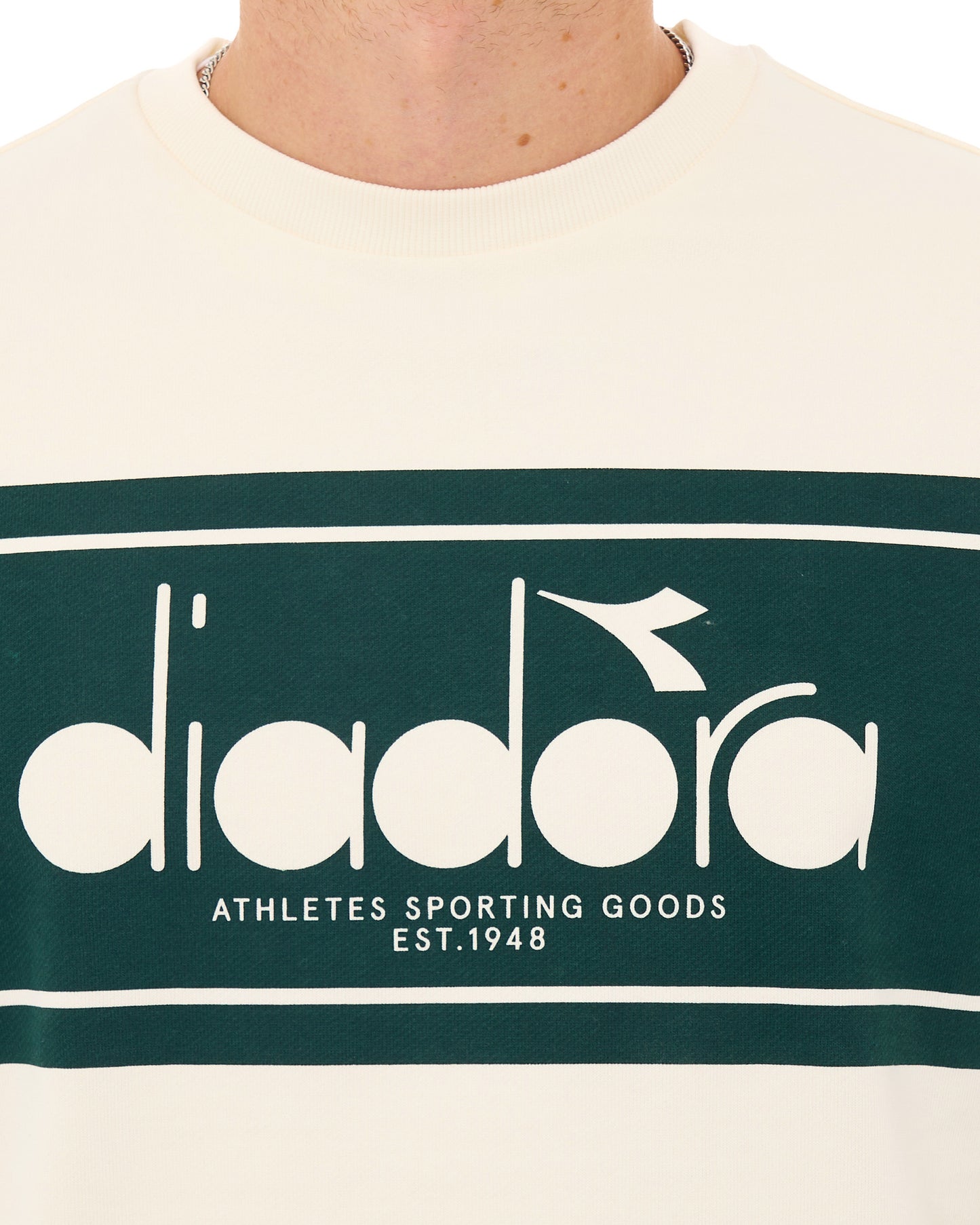 Diadora Logo Crew Sweatshirt Whisper White