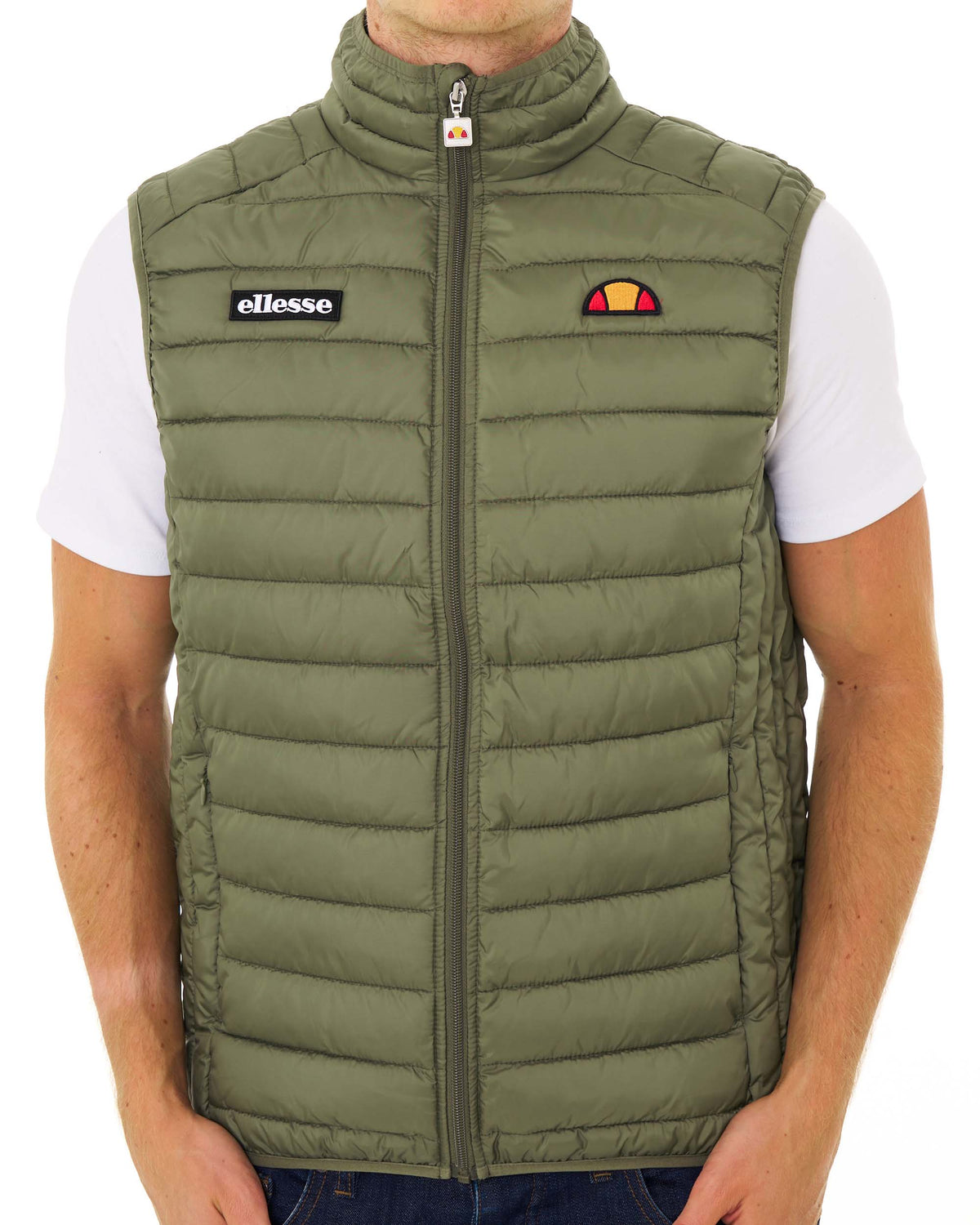 Ellesse Bardy Padded Gilet Olive