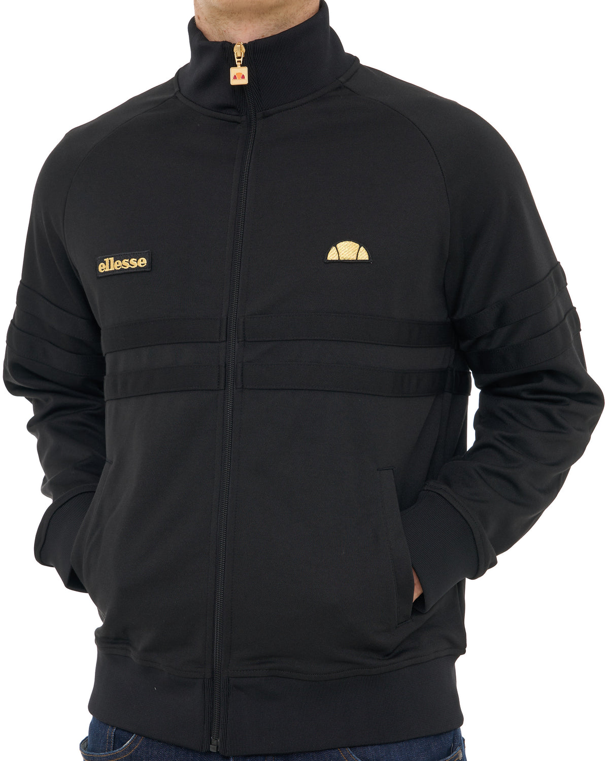Ellesse Rimini Track Top Black/Gold