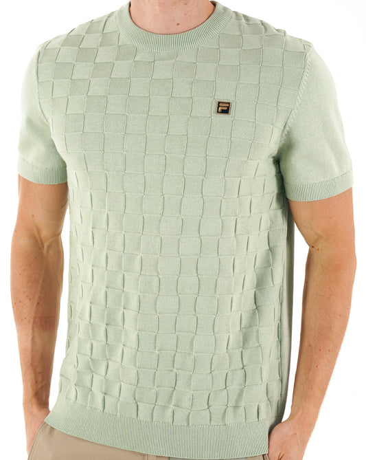 Fila Gold Fila Gold Campbell Square Knit Tee Light Green
