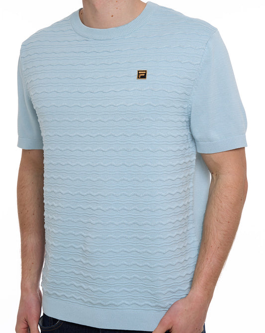 Fila Gold Fila Gold Don Knitted T Shirt Sterling Blue