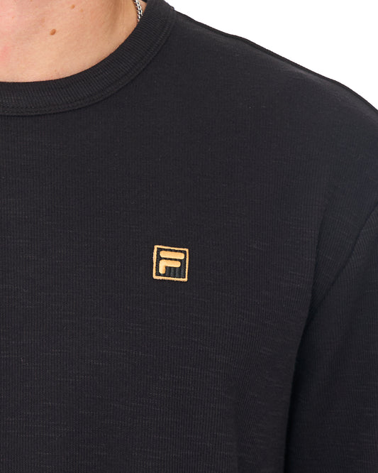 Fila Gold Fila Gold Elio LS Slub T-Shirt Black