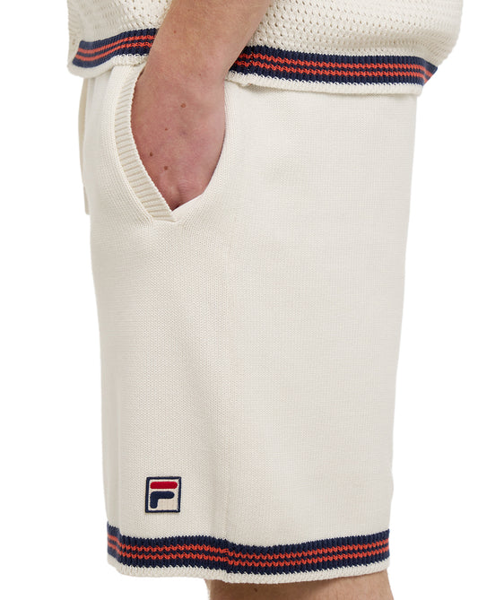 Fila Vintage Fila Vintage Clemente Crochet Shorts Gardenia