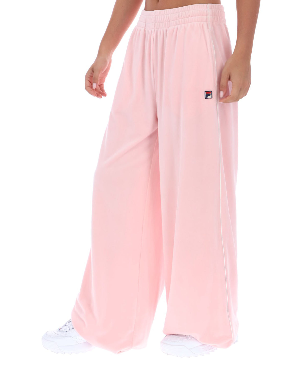 Fila Vintage Angel Velour Wide Leg Pants Soft Pink