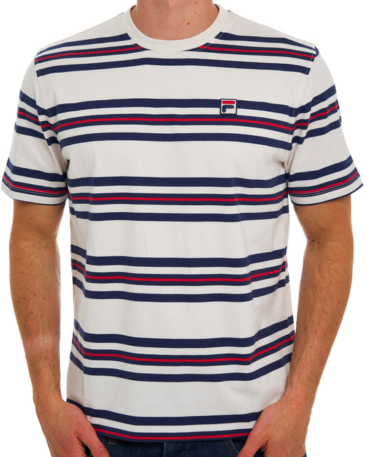 Fila Vintage Fila Vintage Cesare Striped T Shirt Gardenia