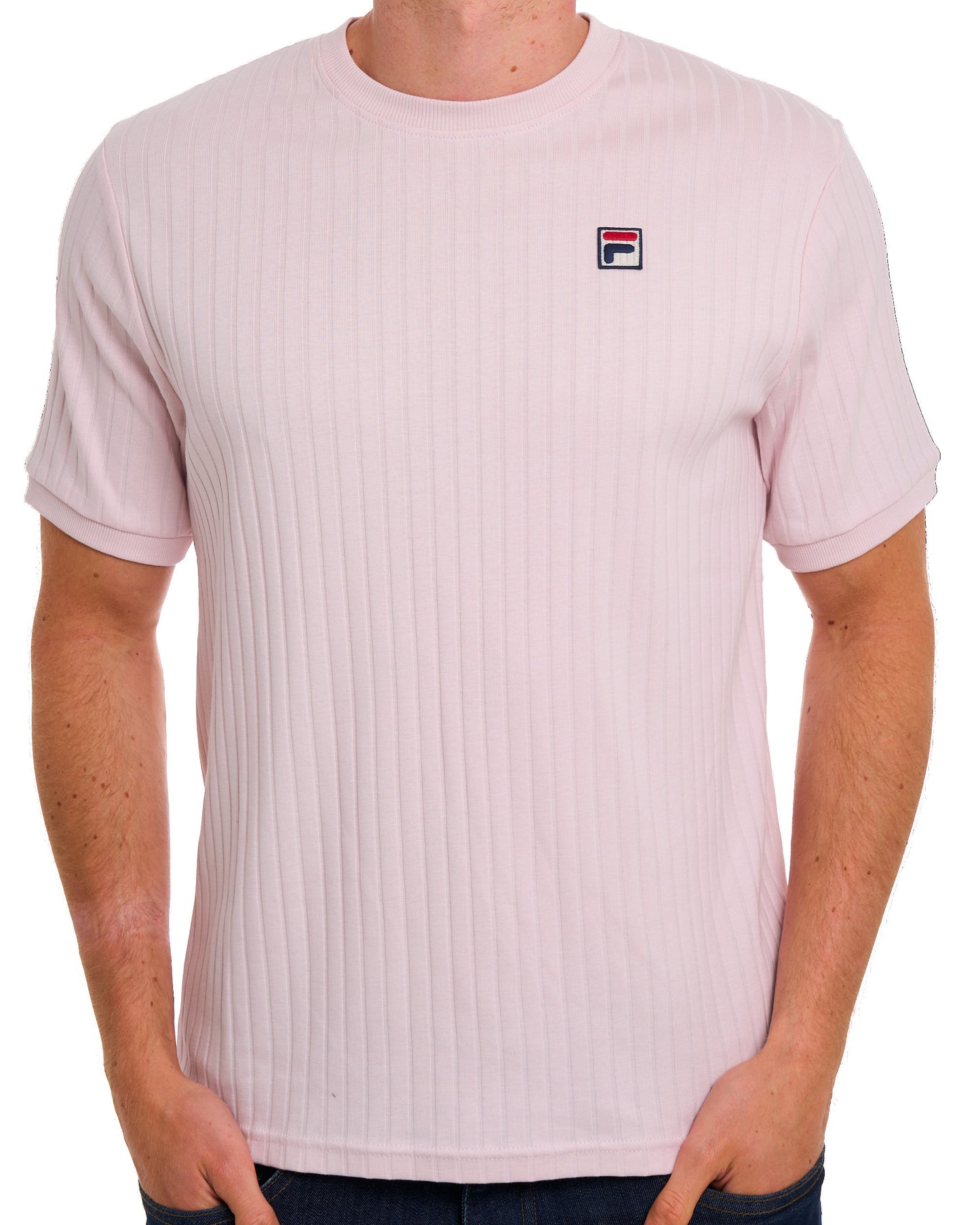 Fila Vintage Easton Ribbed T Shirt Soft Pink