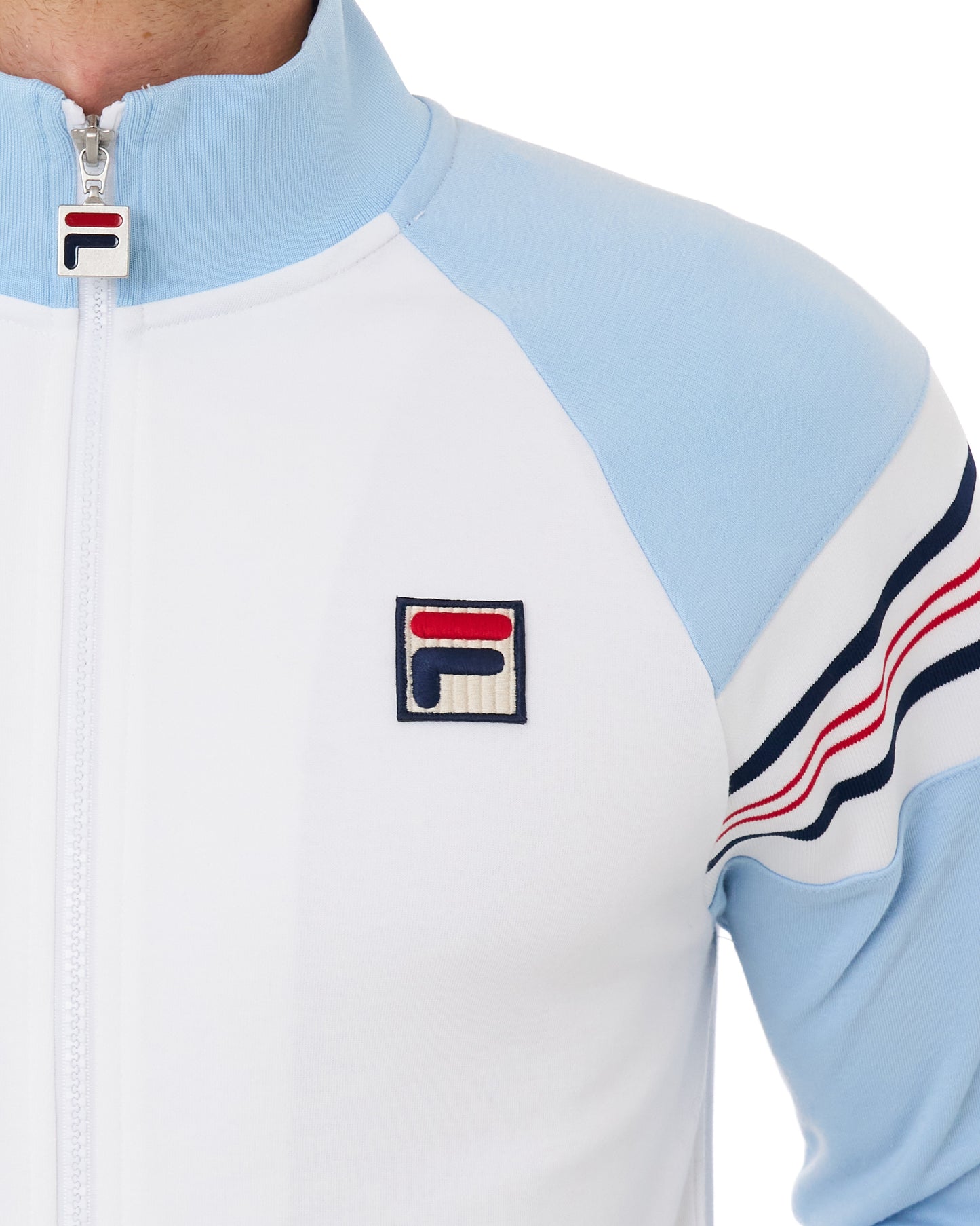 Fila Vintage Advantage Track Top White/Cashmere Blue