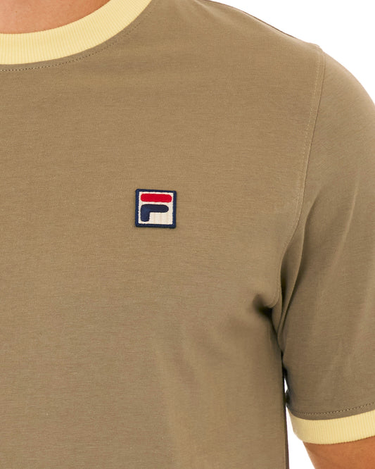 Fila Vintage Fila Vintage Ringer T Shirt Sand/Double Cream