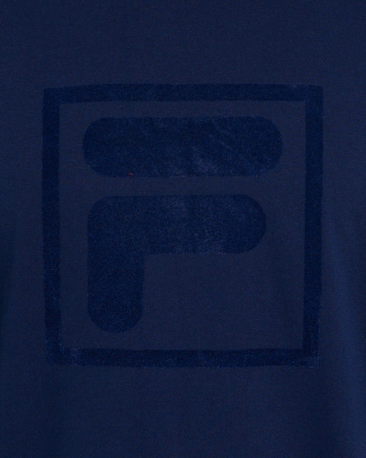Fila Vintage Fila Vintage Pepe Flock Logo Tee Navy