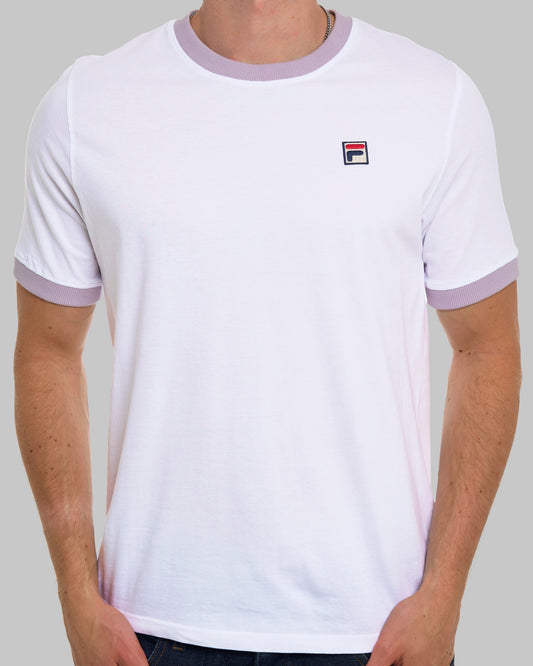 Fila Vintage Fila Vintage Ringer T Shirt White/Lilac