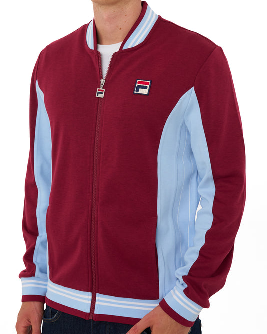 Fila Vintage Fila Vintage Mk1 Settanta Track Top Claret/Sky Blue