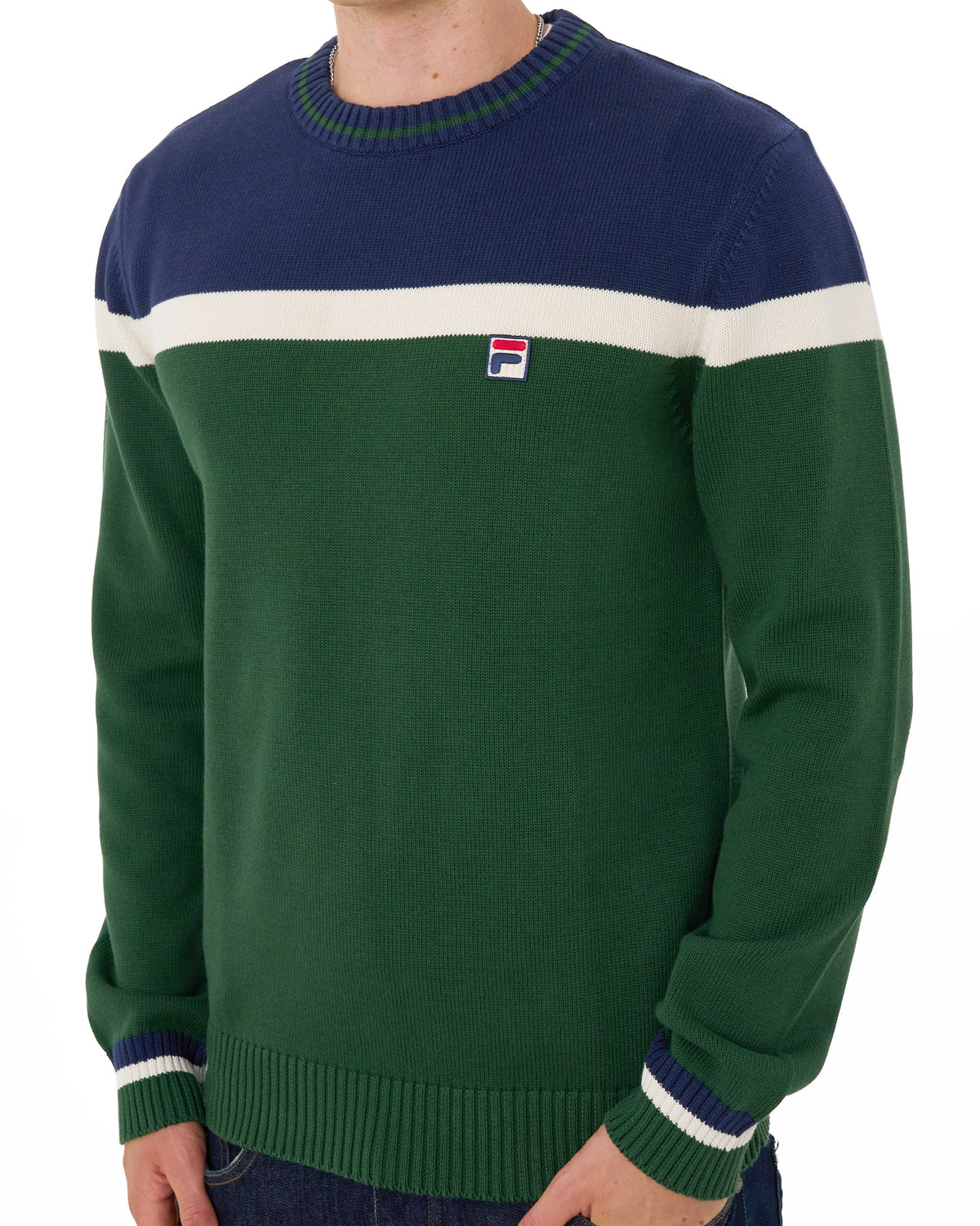 Fila Vintage Siro Crew Knit Pine Green