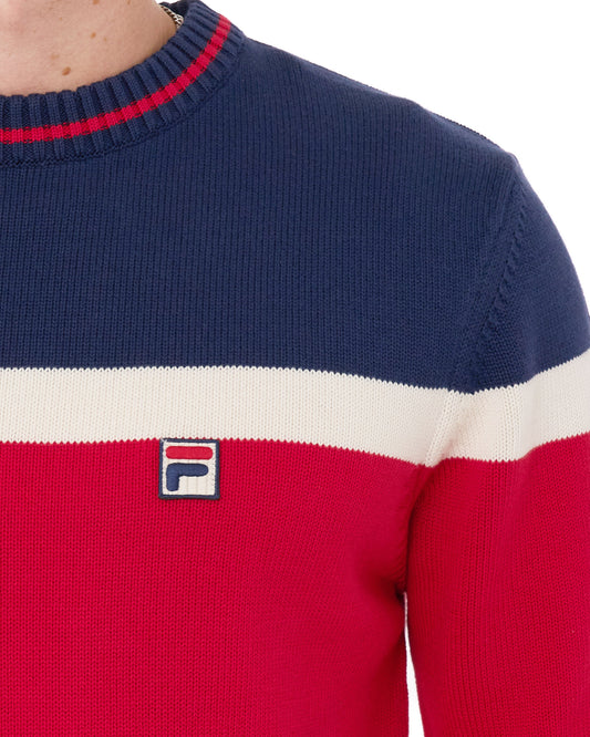Fila Vintage Fila Vintage Siro Crew Knit Jumper Red